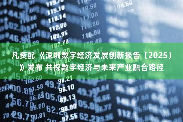 凡资配 《深圳数字经济发展创新报告（2025）》发布 共探数字经济与未来产业融合路径